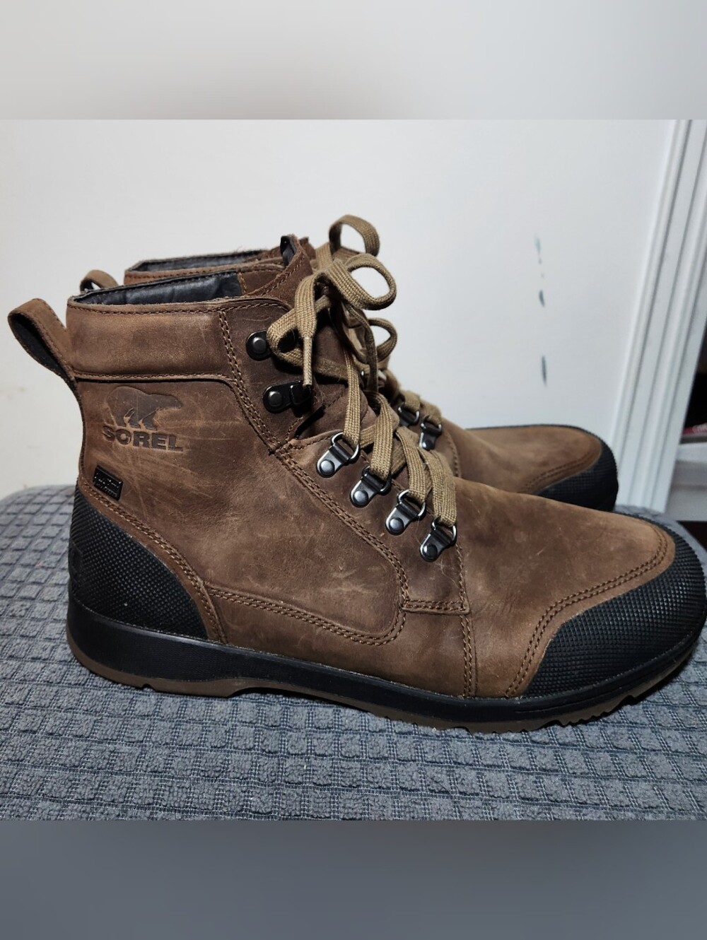 Sorel Ankeny II Men's Size 11 Hiker Waterproof Brown Leather Boots